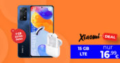 Xiaomi Redmi Note 11 Pro 5G & Redmi Buds 3 mit 15GB LTE nur 16,99 Euro monatlich – nur 1 Euro Zuzahlung und kein Anschlusspreis