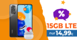 Xiaomi Redmi Note 11 & Redmi Buds 3 Lite mit 15 GB LTE nur 14,99 Euro monatlich – nur 1 Euro Zuzahlung & kein Anschlusspreis