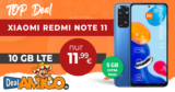 Xiaomi Redmi Note 11 mit 10GB LTE nur 11,99€ monatlich – nur 1 Euro Zuzahlung und kein Anschlusspreis