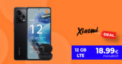 Xiaomi Redmi Note 12 Pro & Redmi Buds 4 Lite mit 12GB LTE nur 18,99 Euro monatlich – nur 25 Euro Zuzahlung und kein Anschlusspreis