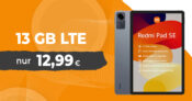 Xiaomi Redmi Pad SE mit 13GB LTE und 30 Euro Wechselbonus nur 12,99 Euro monatlich