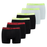 HEAD Herren Boxershort Basic Boxer 6er Pack S M L XL Schwarz Baumwolle Stretch nur 19,95 Euro