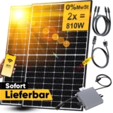 810W / 600W Balkonkraftwerk Photovoltaik Stecker Solaranlage Steckerfertig nur 499 Euro inklusive Versand
