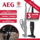 AEG Akku Staubsauger beutellos kabellos Zyklon Bodensauger Handsauger 2in1 nur 99,99 Euro