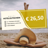 Multi Hotel Gutschein 3 Nächte, 2 Pers. ca. 1.700 Hotels nach Wahl (UVP € 349,-) nur 26,50 Euro
