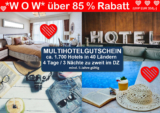 ♥ Happy Valentine ♥ HotelDEAL für 2, ca. 1.700 Hotels bis 5* n. Wahl (UVP359,-) nur 31,99 Euro