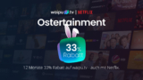 waipu.tv Ostertainment: 33% Rabatt für 12 Monate